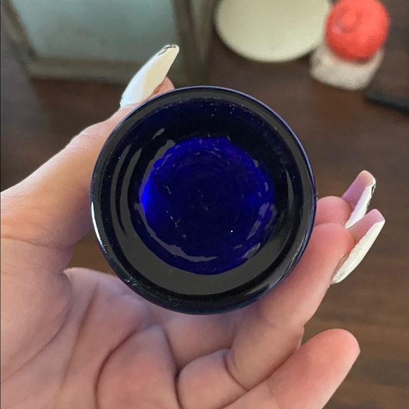 Cobalt Blue “bamboo” Vase 1970’s - Picture 4 of 4